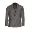 veste en laine grise coupe régulière