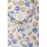 Chemise Manches Courtes Motifs Feuilles