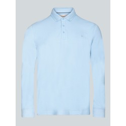 Polo manches longues bleu ciel B