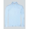 Polo manches longues bleu ciel
