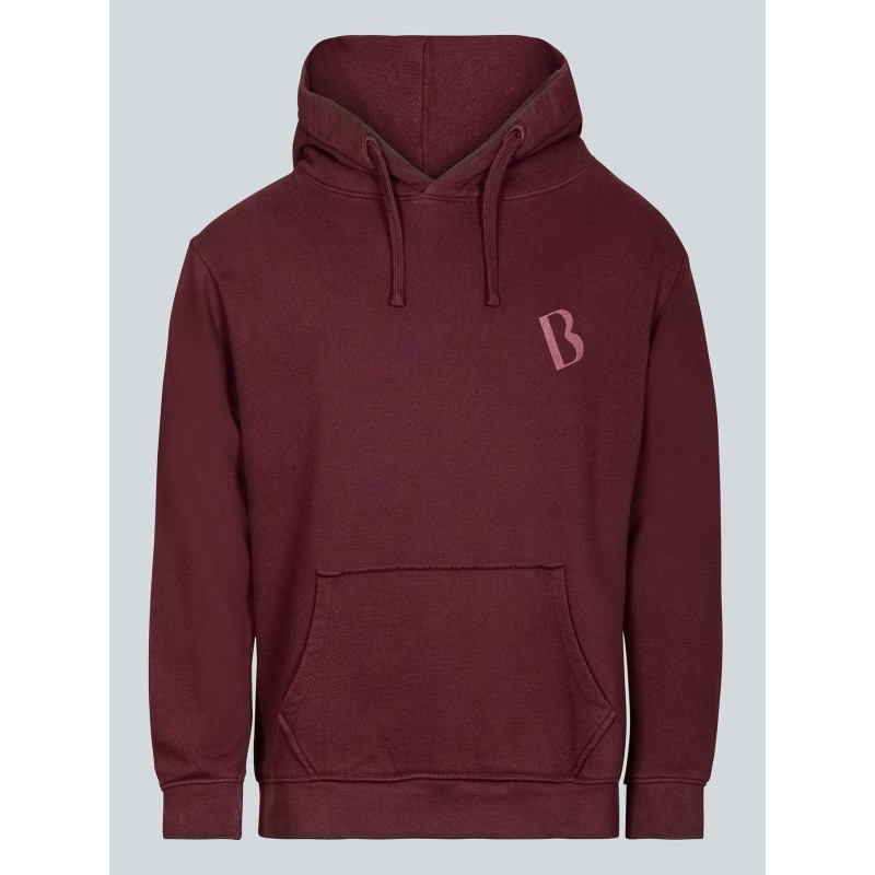 Sweat à capuche bordeaux Barth