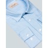 Chemise bleu ciel en flanelle