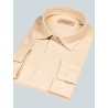 Chemise beige en flanelle