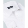 Chemise blanche régulière en twill non iron col