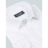 Chemise blanche ajustée en twill non iron col