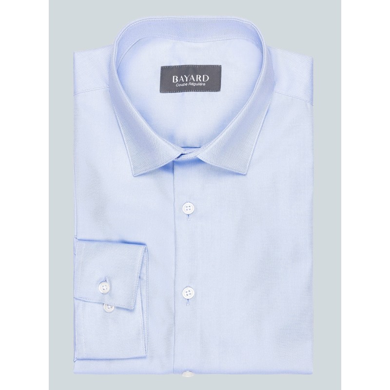 Chemise Oxford bleue régulière non iron