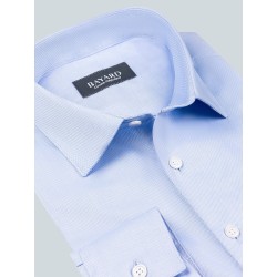 Chemise Oxford bleue régulière non iron col