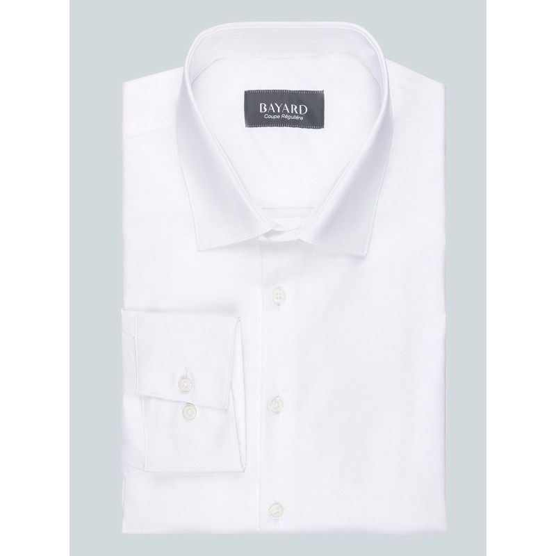 Chemise Oxford blanche régulière non iron