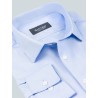 Chemise Oxford bleue ajustée non iron col