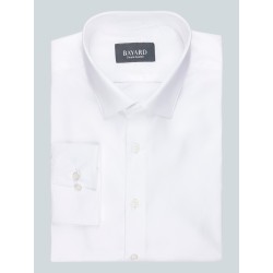 Chemise Oxford blanche ajustée non iron