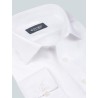 Chemise Oxford blanche ajustée non iron col