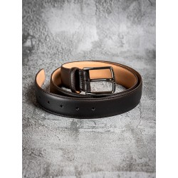 Ceinture marron en cuir lisse