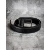 Ceinture noire en cuir lisse