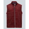 Blouson sans manches bordeaux en velours