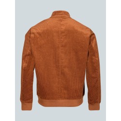 Blouson camel en velours milleraies Capri