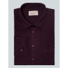 Chemise unie bordeaux