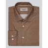 Chemise imprimée camel Dog