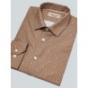 Chemise imprimée camel Dog