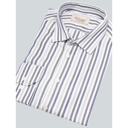 Chemise à rayures grises