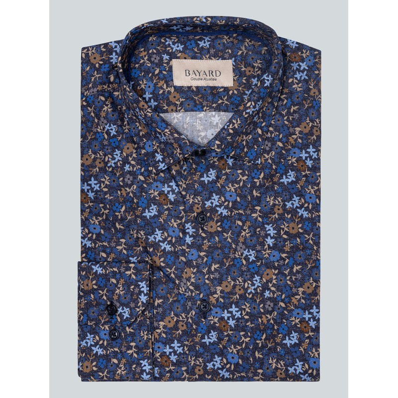 Chemise imprimée marine Miniflo