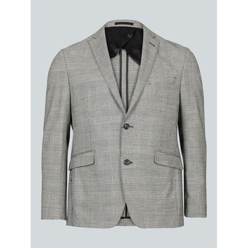 Veste de costume en prince-de-galles gris