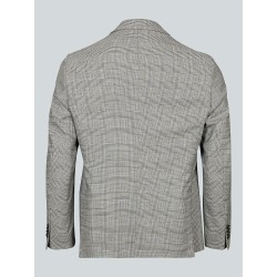 Veste de costume en prince-de-galles gris