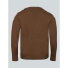 Pull en laine marron Bouton