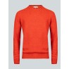 Pull col rond Brady en laine orange