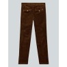 Chino en velours stretch camel