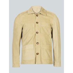 Veste de travail en velours beige Becker