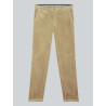 Chino en velours stretch beige