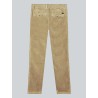 Chino en velours stretch beige