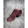 Cravate bordeaux jacquard fantaisie