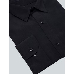 Nouvelle chemise noire sans repassage