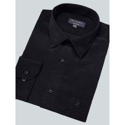 Nouvelle chemise noire sans repassage