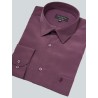 Chemise lie-de-vin sans repassage