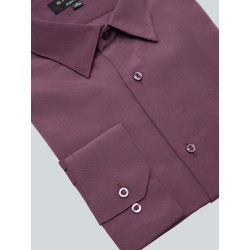 Chemise lie-de-vin sans repassage