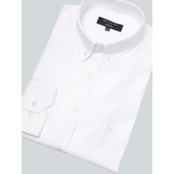 Chemise blanche en oxford coupe confort