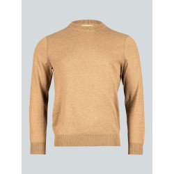 Pull col rond camel Bixente
