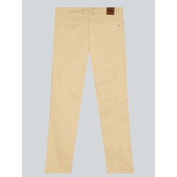 Pantalon 5 poches beige clair dos