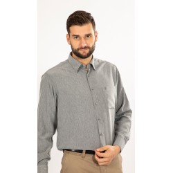 chemise sans repassage gris perle