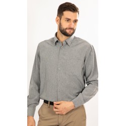 chemise infroissable gris perle