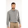 chemise grise microfibre