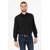 Chemise sans repassage noire
