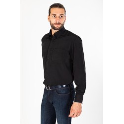 Chemise microfibre noire