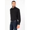 Chemise microfibre noire