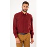 chemise bordeaux sans repassage
