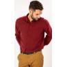 chemise sans repassage bordeaux voyageur
