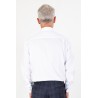 Chemise en tissage Twill blanche en coton coupe régulière