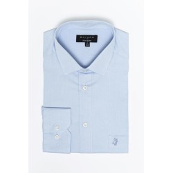 Chemise en tissage Twill ciel en coton coupe régulière